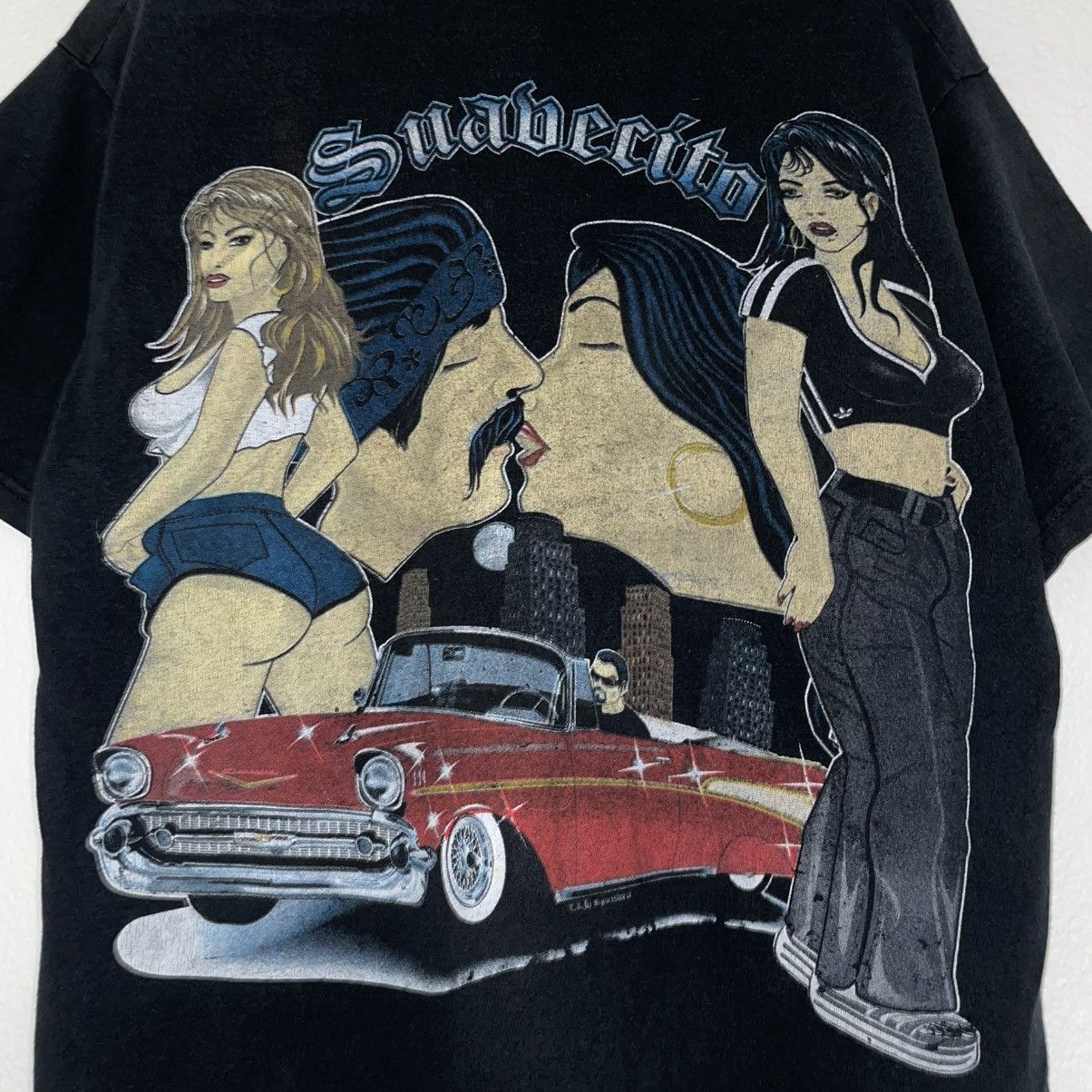 Mexican Threads × Vintage Vintage Chicano Suavecito T-shirt Size US L / EU 52-54 / 3 - 2 Thumbnail