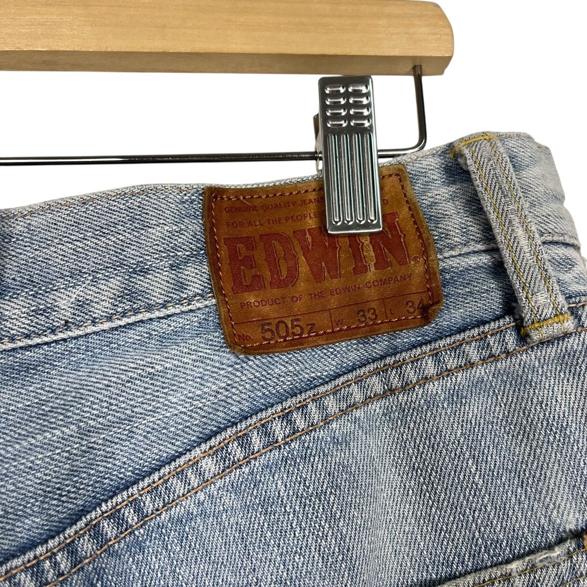 Edwin Vintage Edwin Selvedge Redline Distressed Denim Jeans Size US 34 / EU 50 - 16 Thumbnail