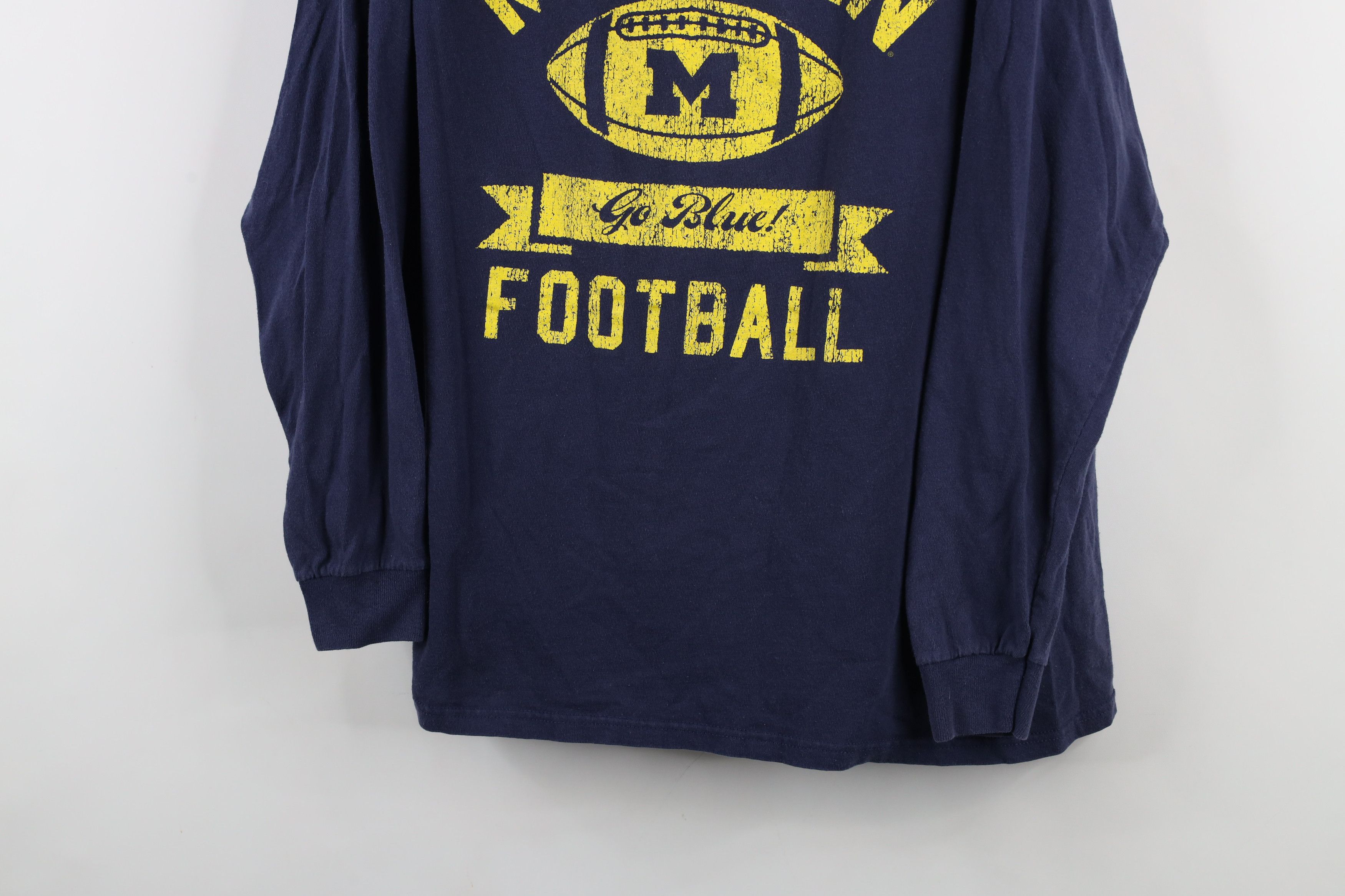 Vintage Vintage 90s University of Michigan Long Sleeve T-Shirt Size US L / EU 52-54 / 3 - 3 Thumbnail