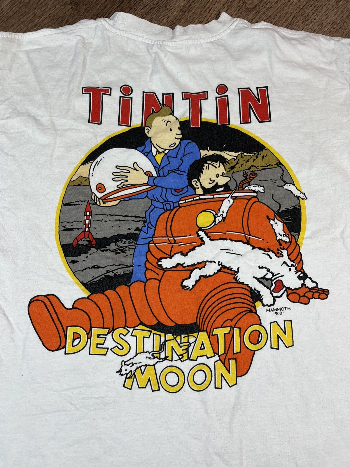 Band Tees Vintage Tintin “Destination Moon” T-Shirt 80-90s Size US L / EU 52-54 / 3 - 11 Thumbnail
