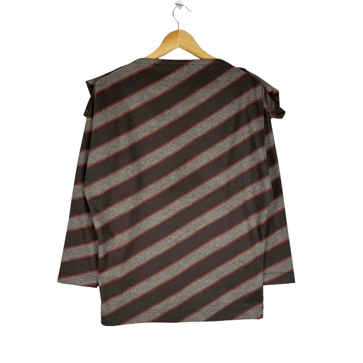 Issey Miyake ⚡️80s PLANTATION ISSEY MIYAKE STRIPED LONG SLEEVE Size M / US 6-8 / IT 42-44 - 8 Thumbnail