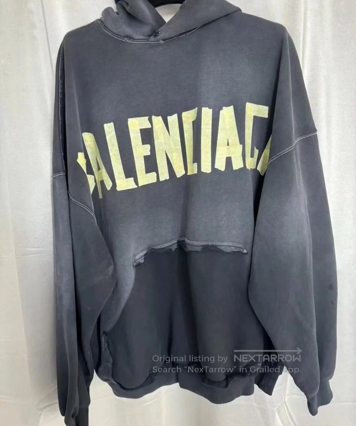Balenciaga Balenciaga Distressed Graphic Hoodie Sweatshirt. Size US L / EU 52-54 / 3 - 4 Thumbnail