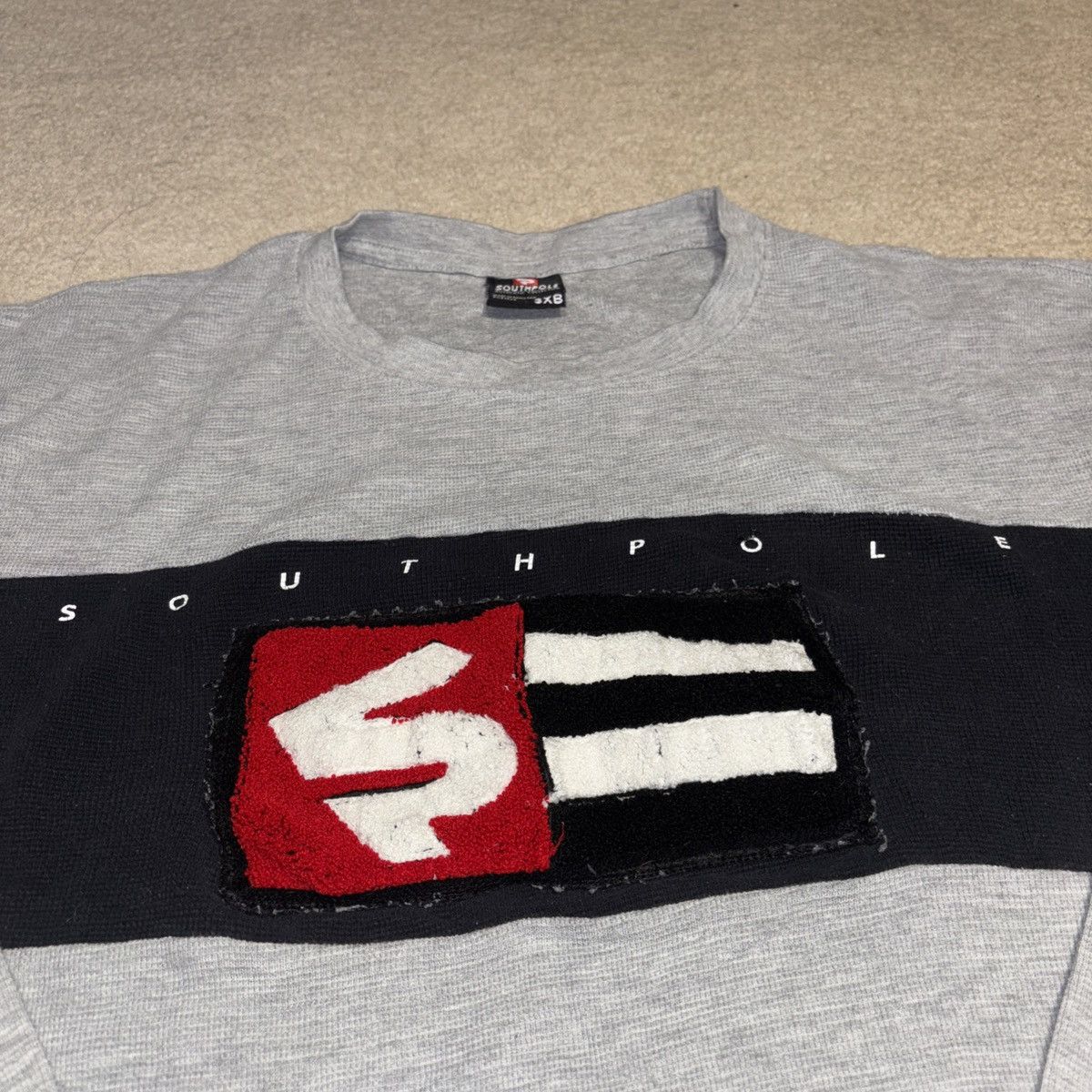 Southpole × Vintage VTG 2000s Southpole Authentic Gray Sweater Size 3XB Size US XXL / EU 58 / 5 - 2 Thumbnail