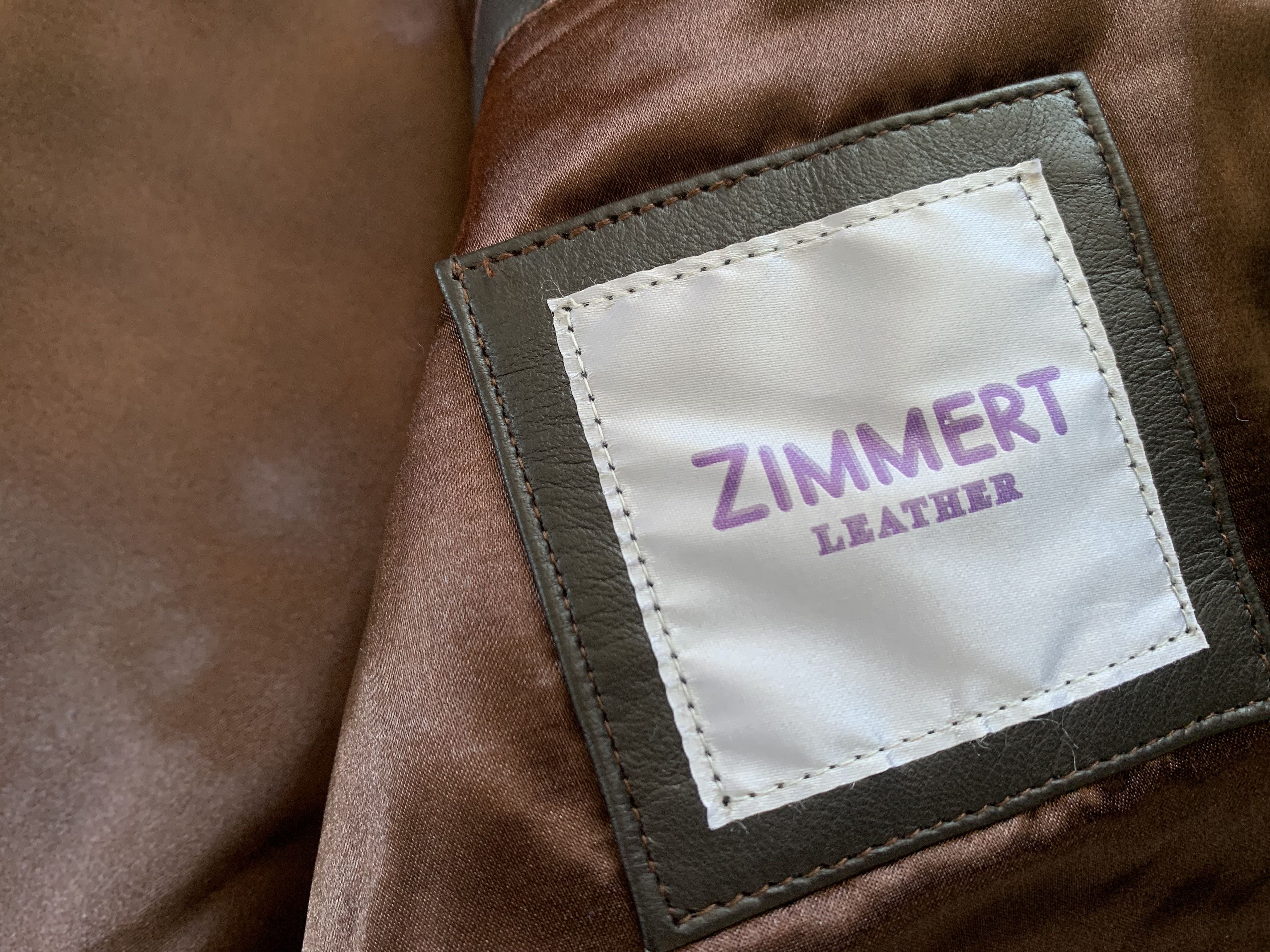 Other Zimmert Leather Womens Long Brown Jacket Size M / US 6-8 / IT 42-44 - 9 Thumbnail