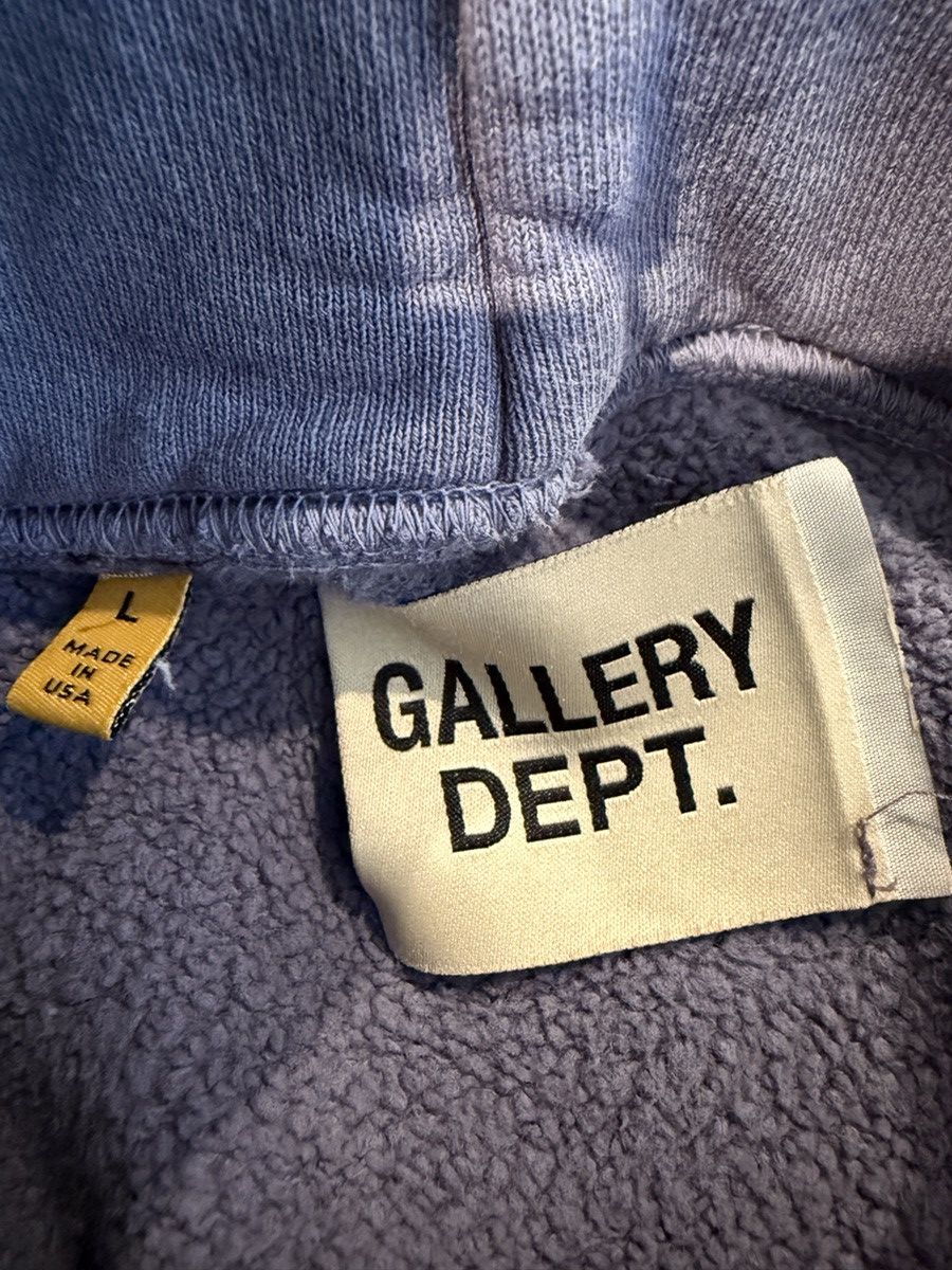 Gallery Dept. Gallery Dept Blue Gray Hooded Sweatshirt Large Size US L / EU 52-54 / 3 - 11 Thumbnail