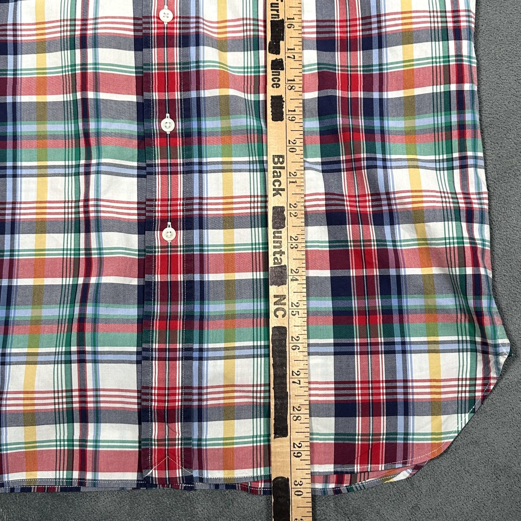 Ralph Lauren Vintage Ralph Lauren Shirt Mens Medium Cotton Plaid Button-Down Casual Collared All Seasons Size US M / EU 48-50 / 2 - 7 Thumbnail
