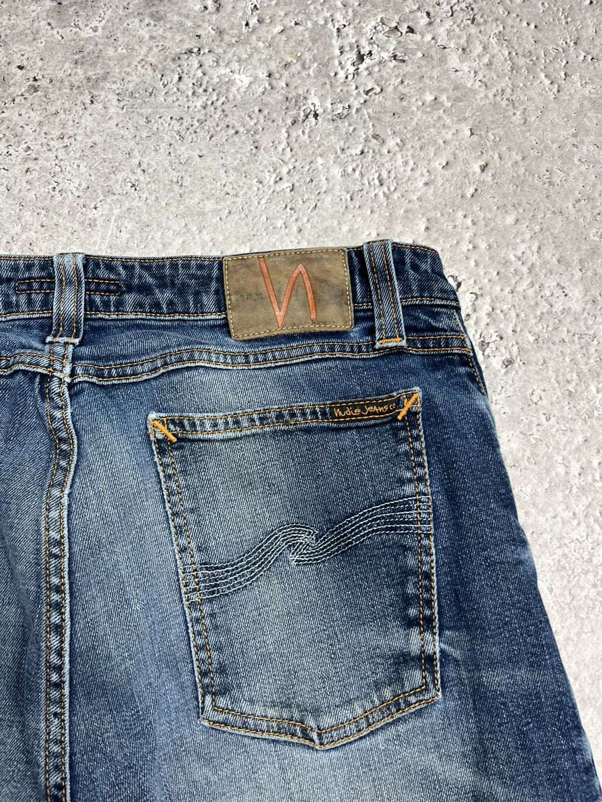 Nudie Jeans Nudie Jeans Skinny Fit Organic Denim Jeans W33 L30 Blue Size US 33 - 5 Thumbnail