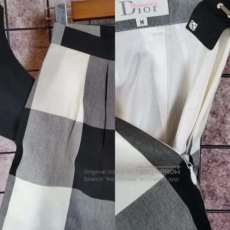 Dior Dior Summer Cotton Plaid Casual Pants . Size 27" / US 4 / IT 40 - 6 Thumbnail