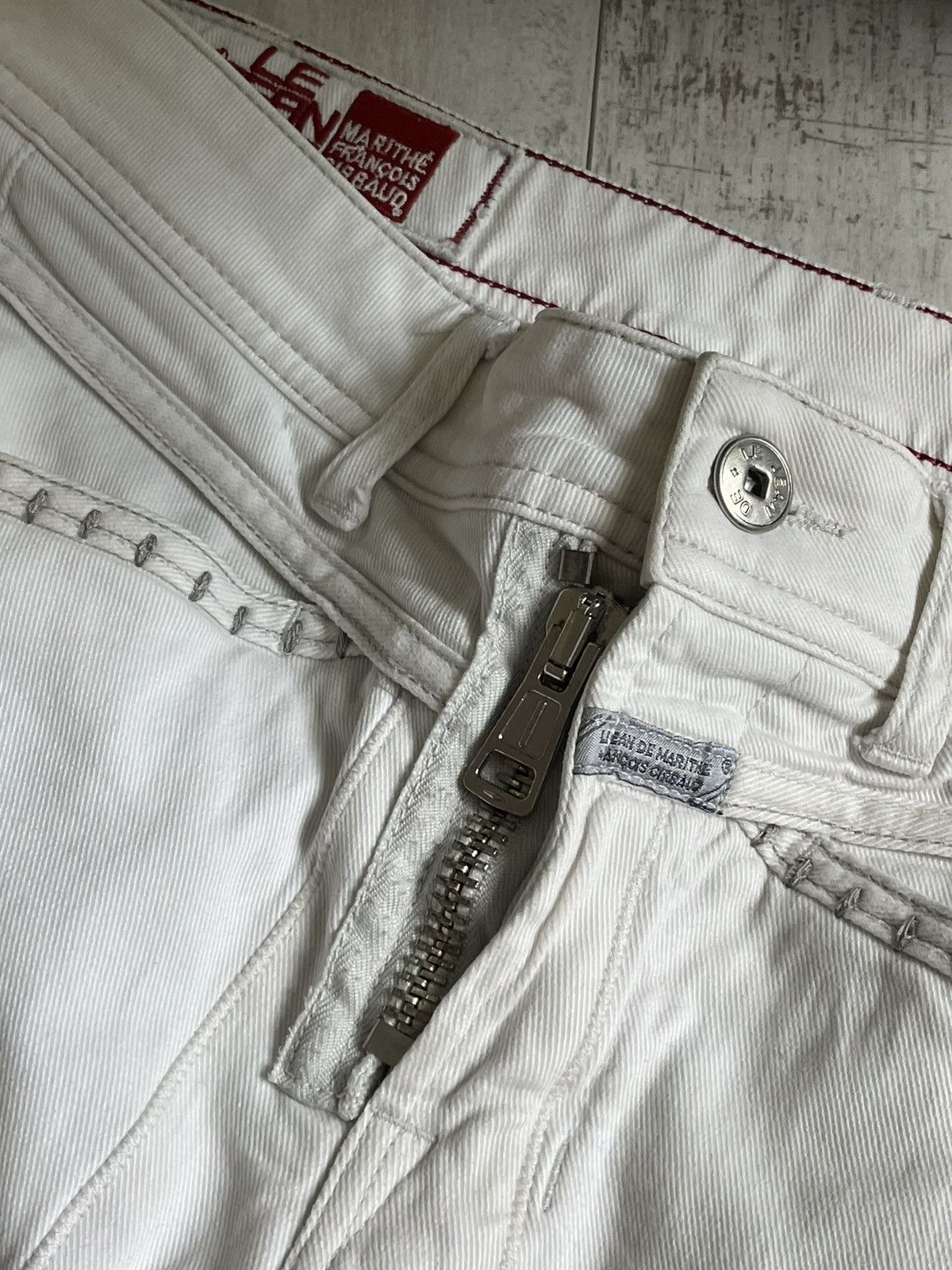Marithe + Francois Girbaud Marithe Francois Girbaud Biker Denim Jeans Clasp Lighter Vtg Size 28" / US 6 / IT 42 - 11 Thumbnail