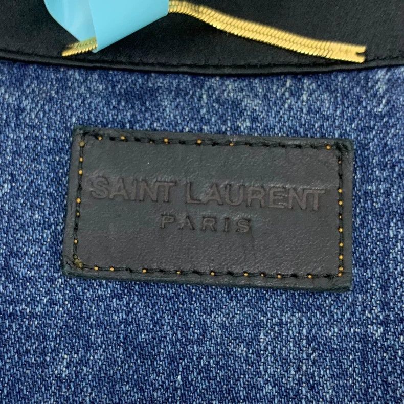 Saint Laurent Paris Saint Laurent Paris Light blue washed old cotton denim ves Size M / US 6-8 / IT 42-44 - 5 Thumbnail