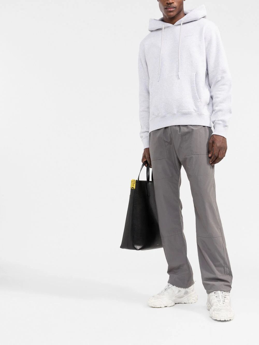 Off-White Grey Logo Rubber Diagonals Hoodie Size XS / US 0-2 / IT 36-38 - 4 Thumbnail