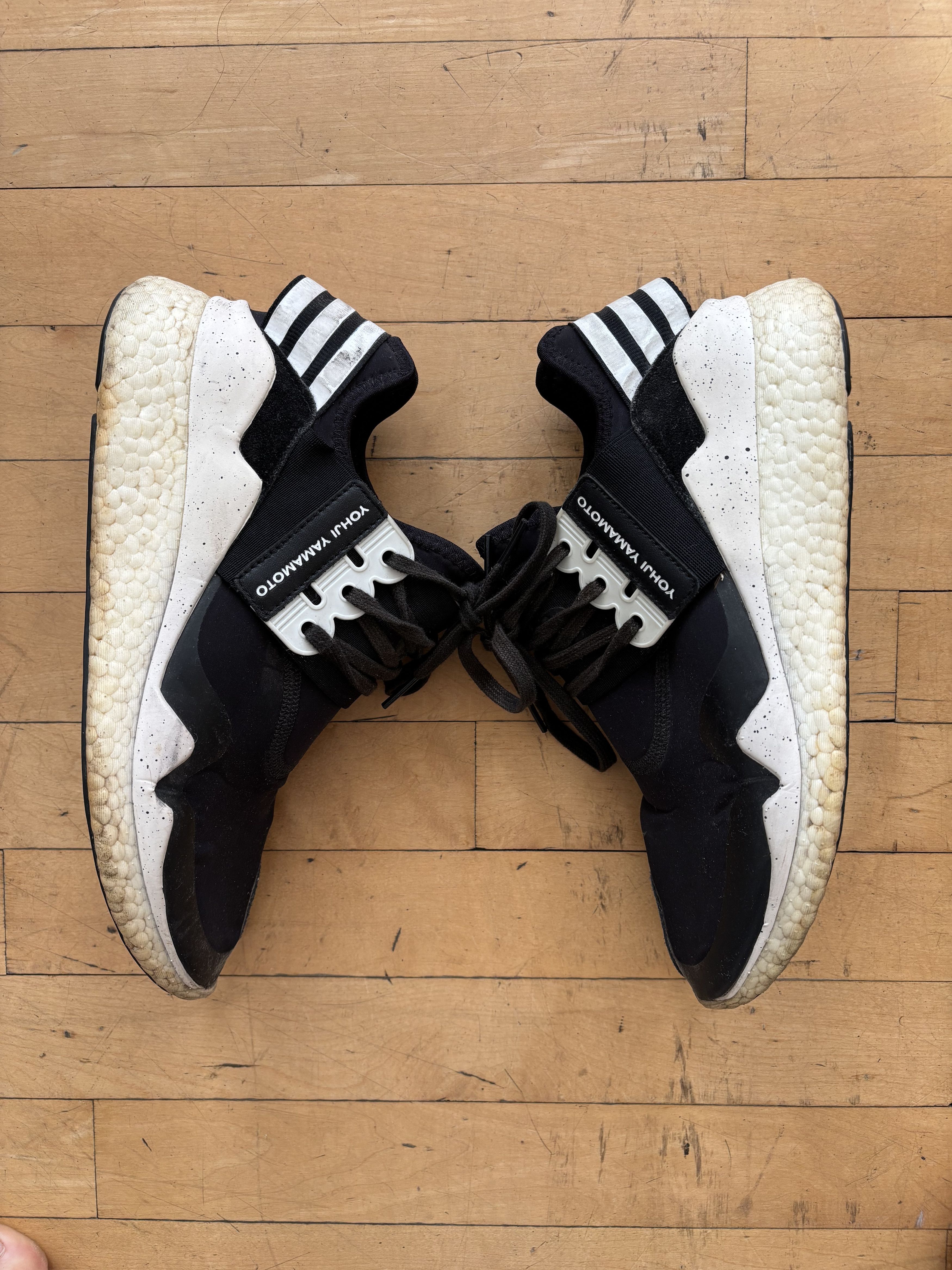 Y-3 Adidas Y3 Retro Boost Black White Size US 7.5 / EU 40-41 - 3 Thumbnail