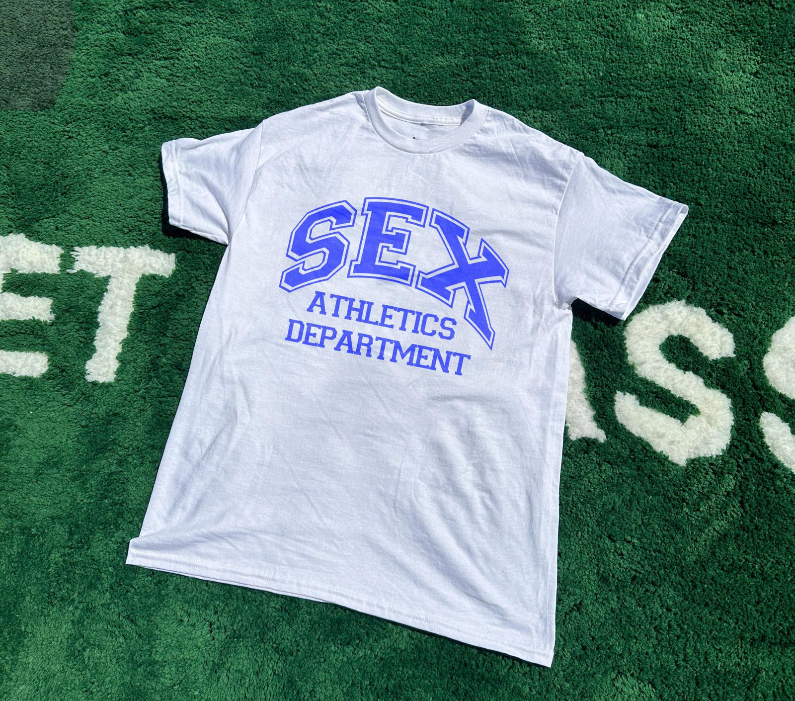 Japanese Brand Sex Athletics Tee White Blue M | Grailed