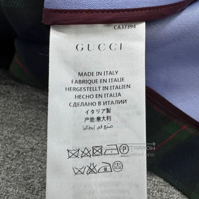 Gucci Gucci Floral rabbit embroidered plaid coat Size M / US 6-8 / IT 42-44 - 3 Thumbnail