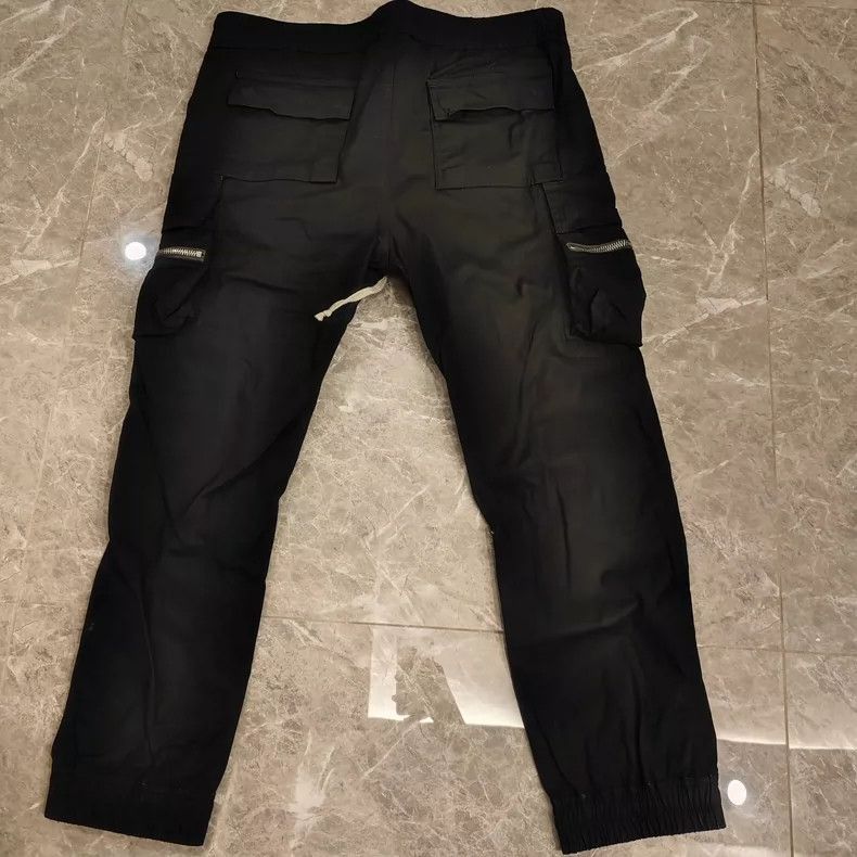 Rick Owens Rick Owens Black Drawstring Cargo Pants- Size US 44 / EU 60 - 3 Thumbnail