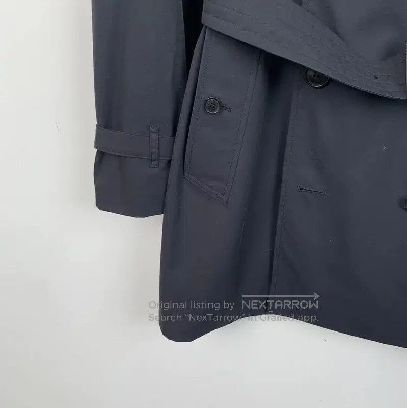Burberry Burberry Men's Dark Blue Cotton Trench Coat. Size US S / EU 44-46 / 1 - 4 Thumbnail