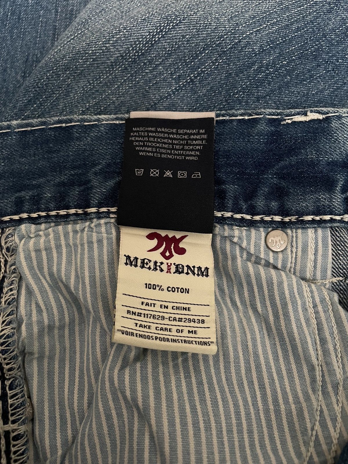 Mek Denim Vintage Brand Mek Denim Made In Usa Flared Jeans 2000s Size US 34 / EU 50 - 10 Thumbnail