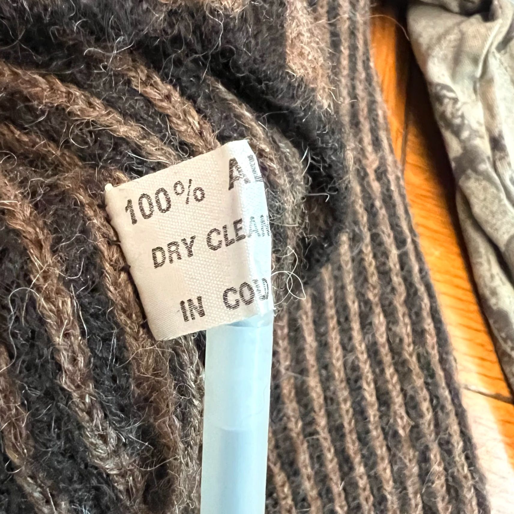 ESPIRIT VINTAGE Spirit in Santa Fe Sweater Unisex Adults M Long Sleeve Brown Alpaca Knitted Pullover Winter 100% Heavyweight Size M / US 6-8 / IT 42-44 - 6 Thumbnail