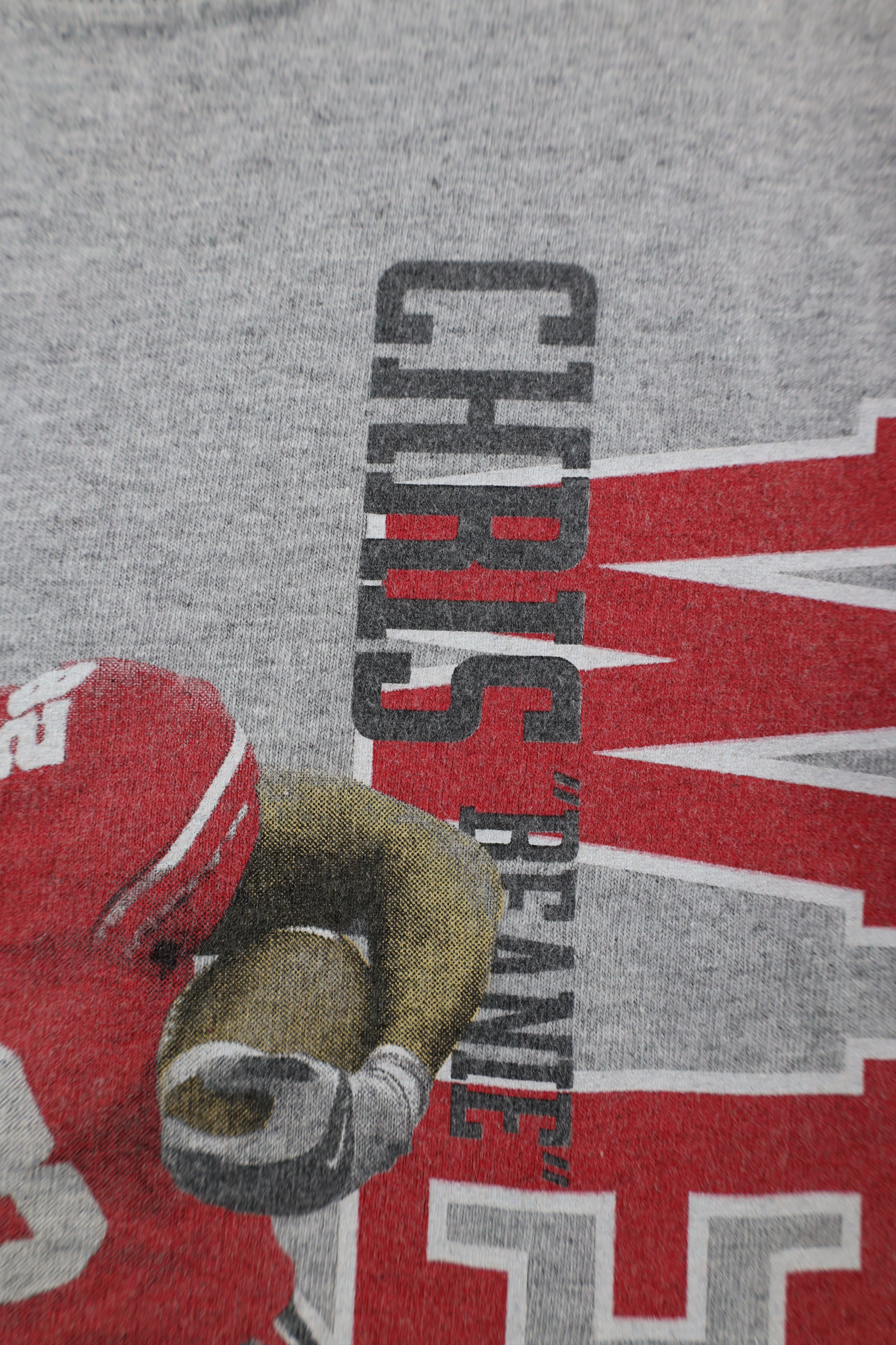 Vintage Vintage Y2K 2008 University Football Beanie Wells T-Shirt Size US XL / EU 56 / 4 - 5 Thumbnail