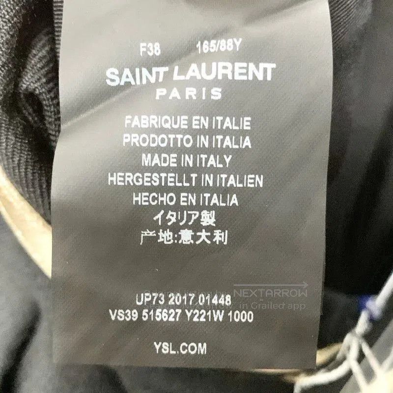 Yves Saint Laurent YSL Classic Black Gold Trim Blazer. Size M / US 6-8 / IT 42-44 - 5 Thumbnail