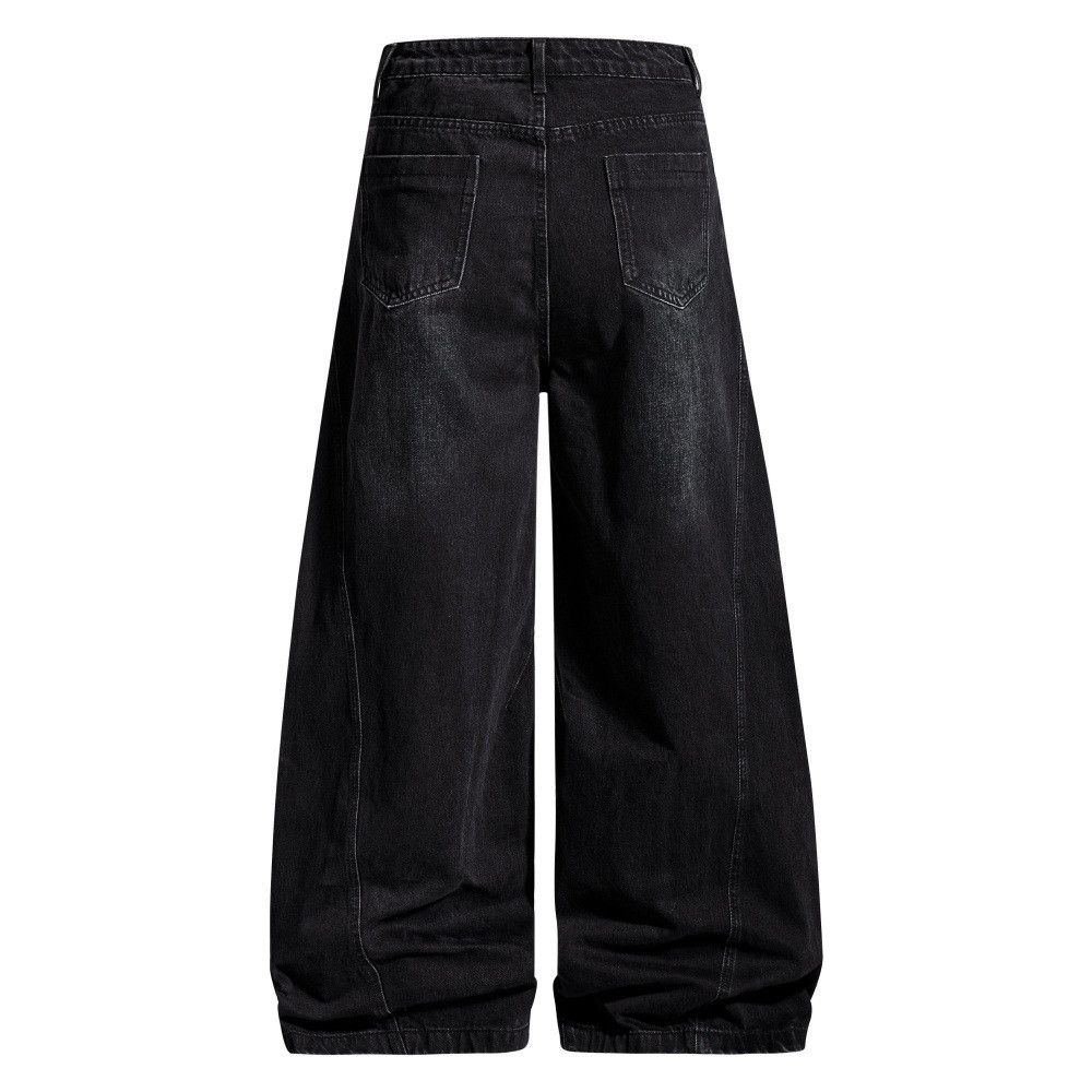 Vintage Men's hippie washed distressed loose wide-leg jeans Size US 32 / EU 48 - 2 Thumbnail
