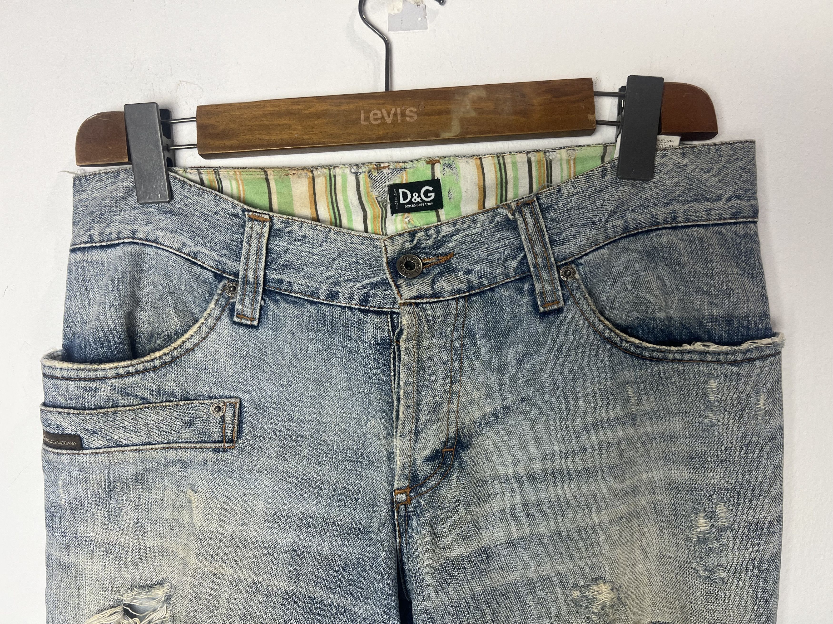 Dolce & Gabbana Dolce & Gabbana SS2006 Distressed Denim Jeans Size US 32 / EU 48 - 3 Thumbnail