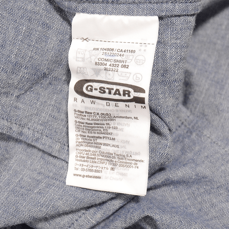 G-Star G-star Raw Comic Denim Shirt Overshirt Size M Blue Size US M / EU 48-50 / 2 - 10 Thumbnail