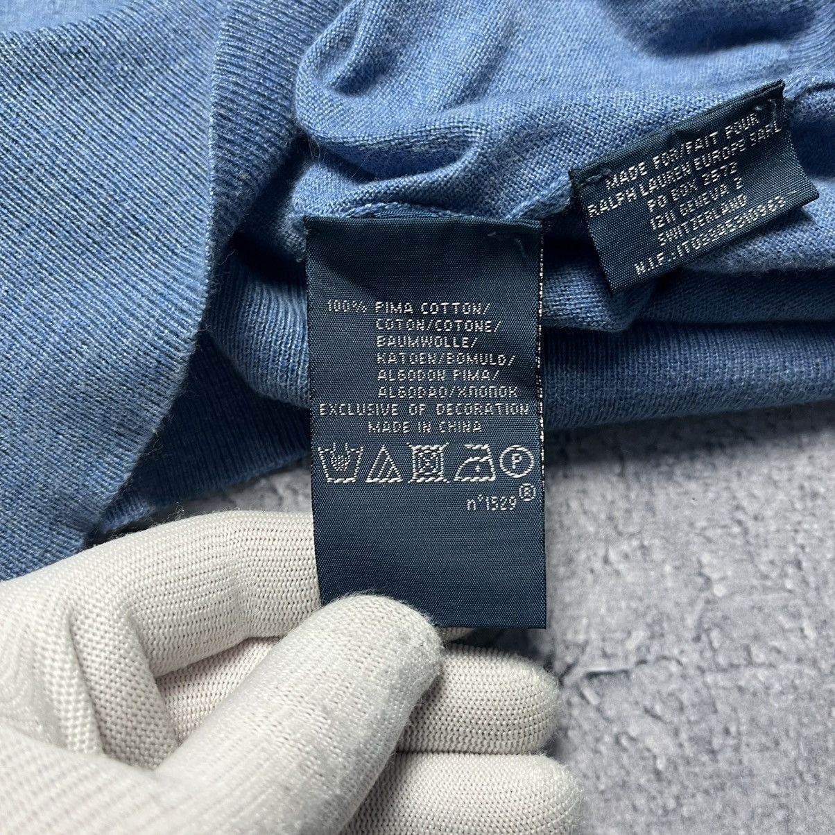 Polo Ralph Lauren × Vintage Vintage Polo Ralph Lauren Blue Sweater V-Neck Streetwear Y2K Size US S / EU 44-46 / 1 - 6 Thumbnail