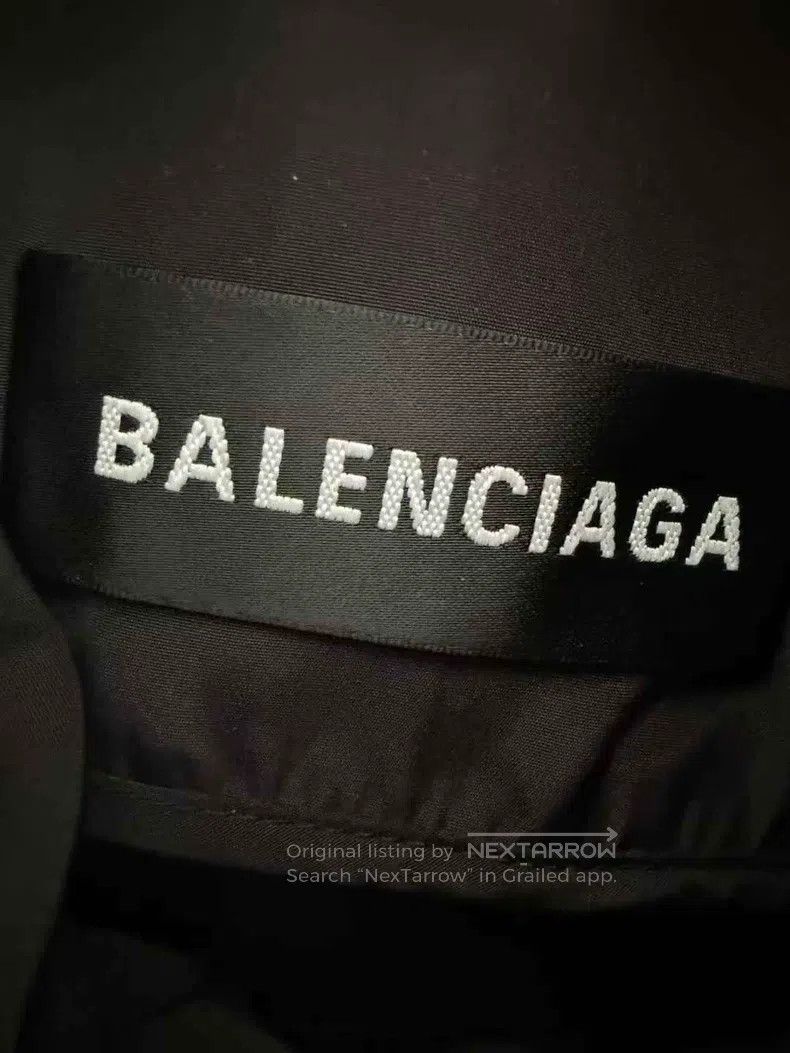 Balenciaga Balenciaga Black Cola Wave Logo Waterproof Jacket Size US M / EU 48-50 / 2 - 3 Thumbnail