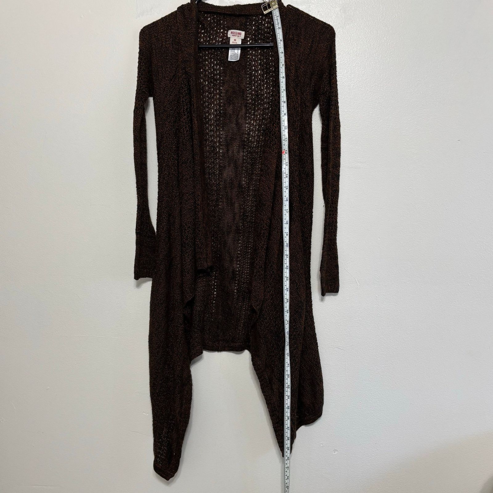 Other Mossimo Loose Fit Open Front Crocheted Cardigan Size XS Size XS / US 0-2 / IT 36-38 - 3 Thumbnail