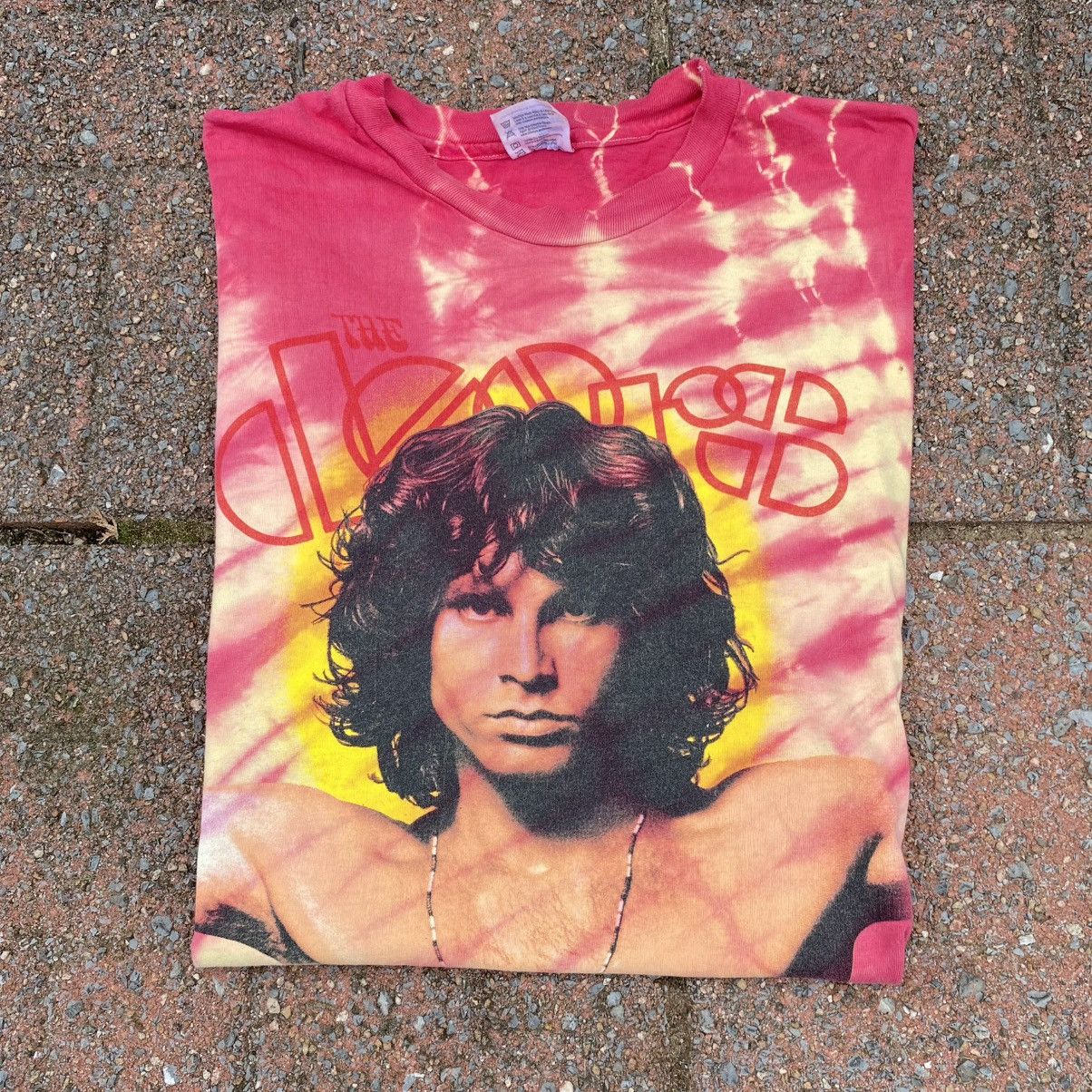 Hanes × Vintage 1990 The Doors Jim Morrison Tie Dye Tee Size US XL / EU 56 / 4 - 1 Thumbnail