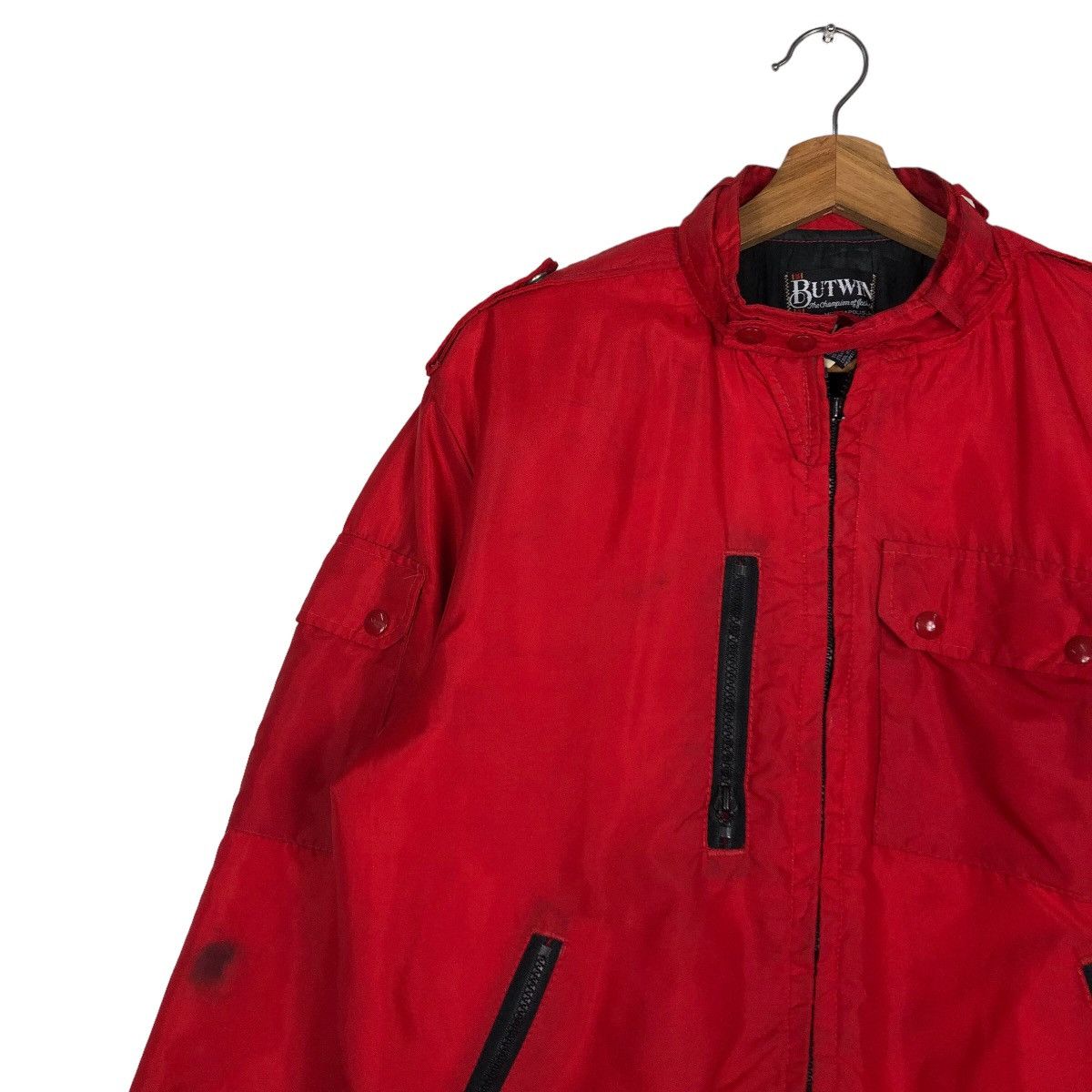 Vintage 🔥Riot Riot Vintage Bomber Jacket Butwin Union Made in USA Size US M / EU 48-50 / 2 - 7 Thumbnail
