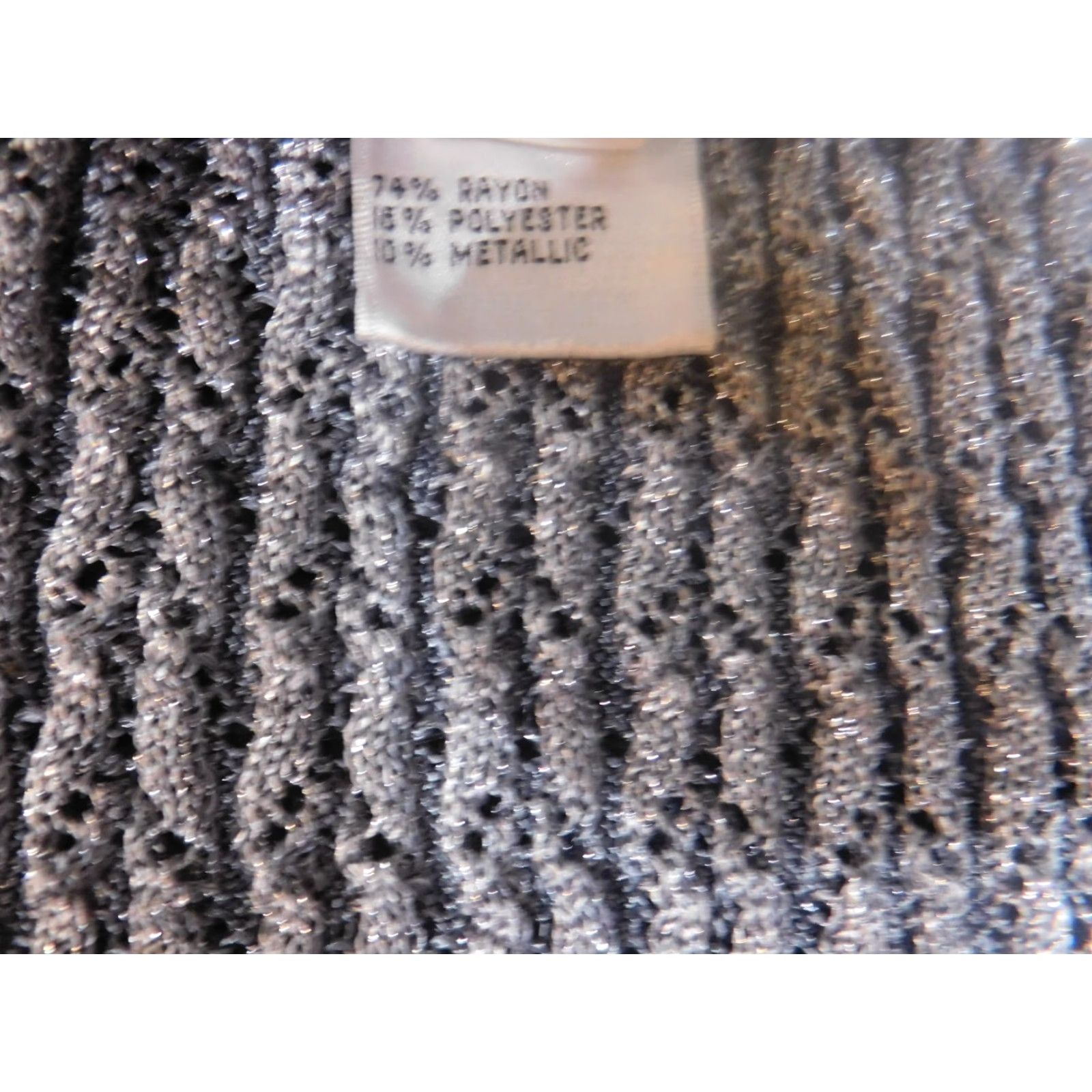 Talbots Talbots Sweater 3X Gray Sleeveless Knit Pullover Womens Lightweight Stretch Polyester Rayon Crew Neck Size XXL / US 16-18 / IT 52-54 - 5 Thumbnail