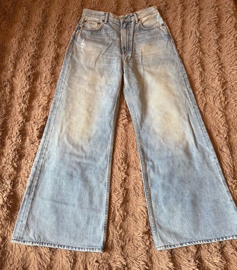Acne Studios acne studios Light blue wide-leg jeans Size US 29 - 1 Thumbnail