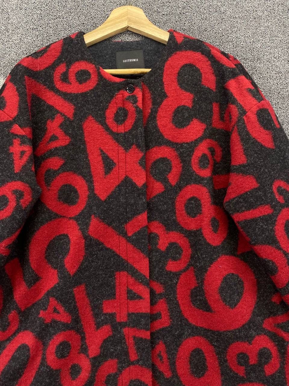 Japanese Brand Vintage Luithemis Zucca Monogram Wool Cardigan Jacket Size M / US 6-8 / IT 42-44 - 5 Thumbnail