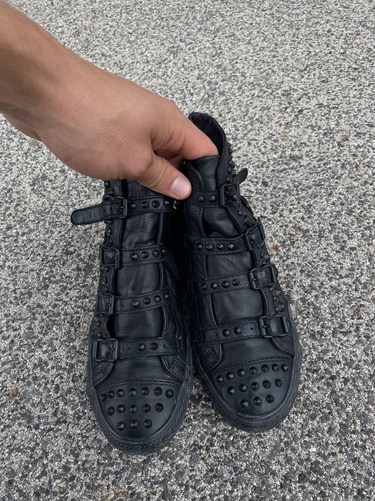 Ash Spike Multilaces Leather Sneakers