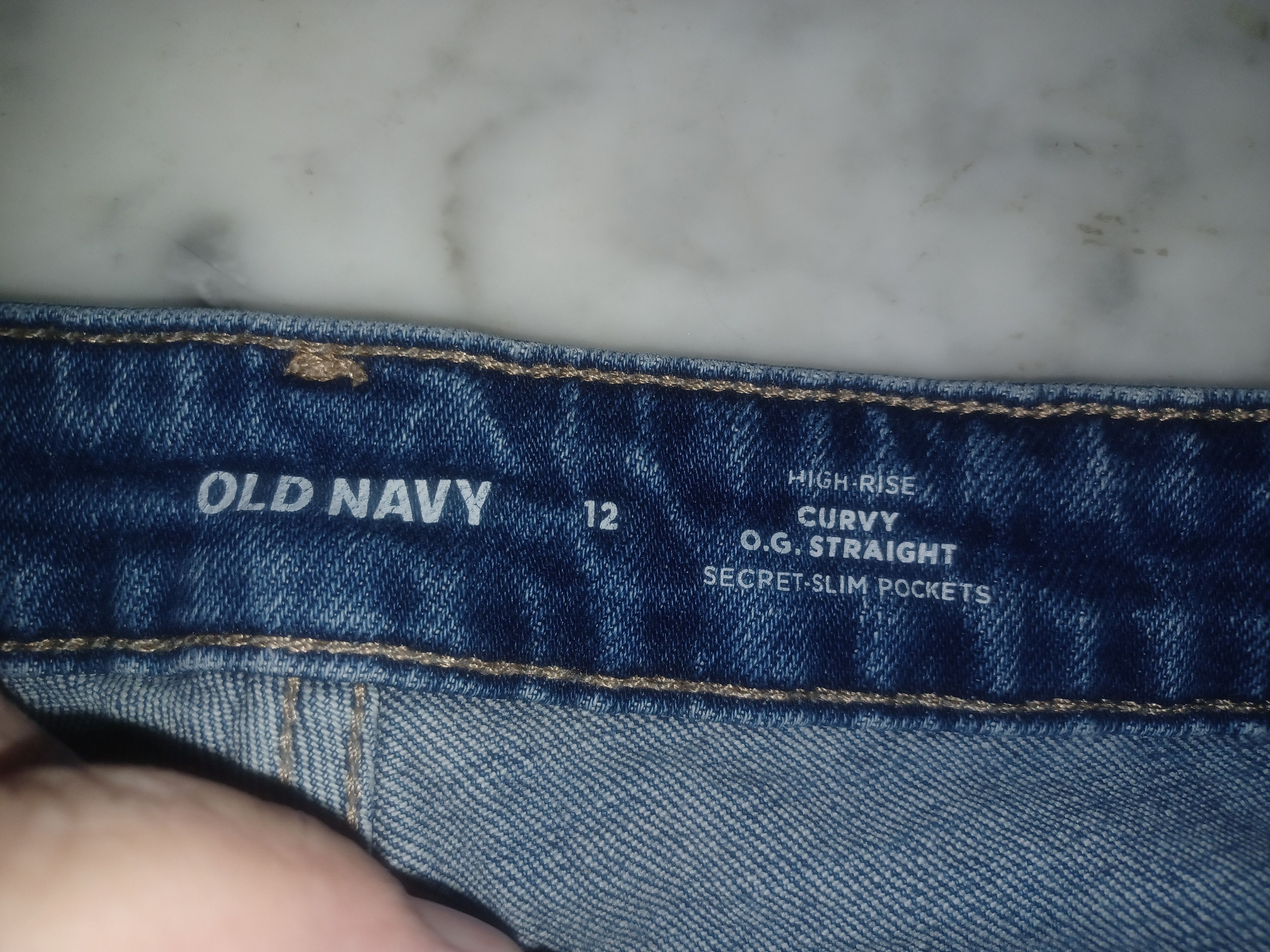 Old Navy Old Navy Women's Blue Jeans SZ 12 High Rise Curvy Size 34" / US 12 / IT 48 - 4 Thumbnail