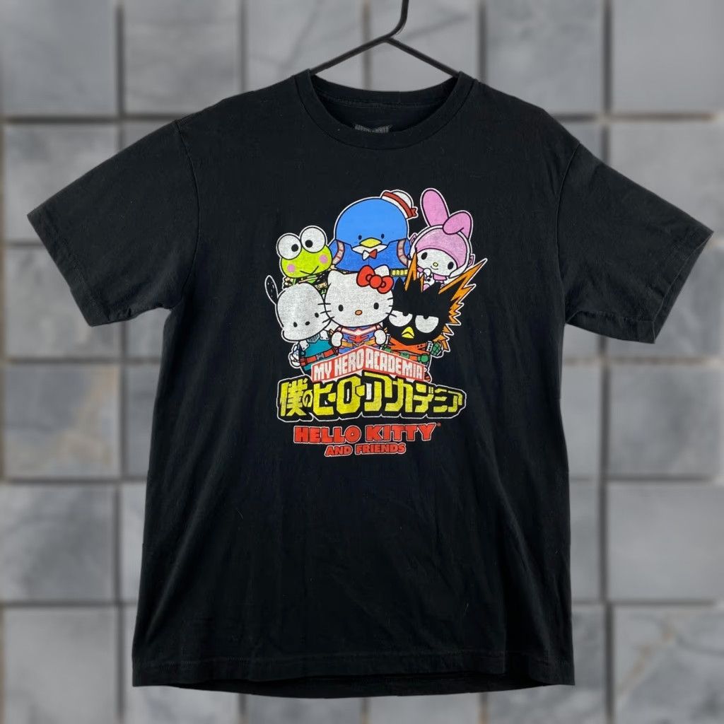 Vintage My Hero Academia Shirt Men M Hello Kitty and Friends Sanrio Graphic Black Shirt M My Hero Academia Hello Kitty Black Sanrio Logo Graphic Men Size US M / EU 48-50 / 2 - 1 Thumbnail