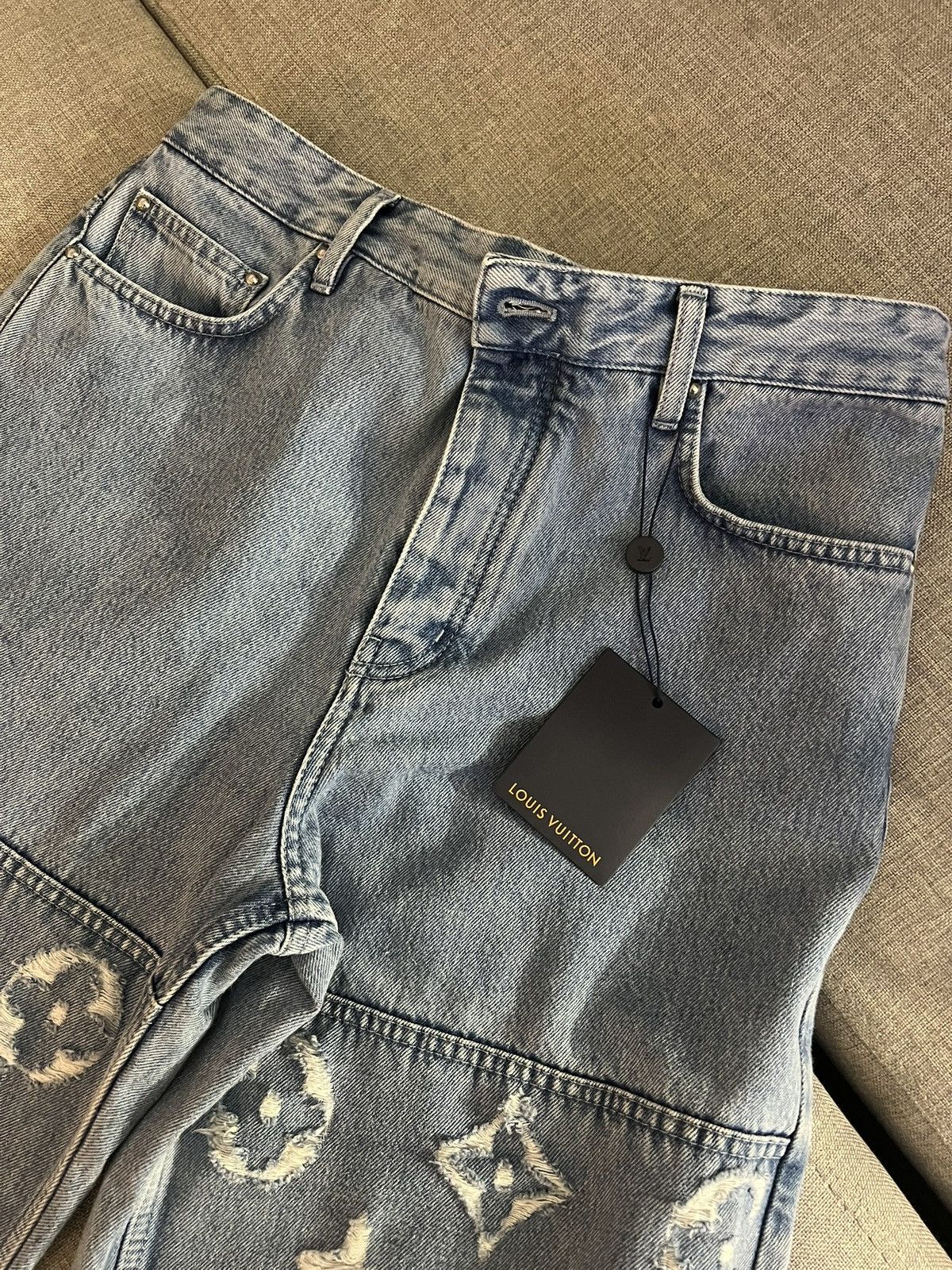 Louis Vuitton Louis Vuitton Denim Skate Jeans Indigo Size US 29 - 3 Thumbnail