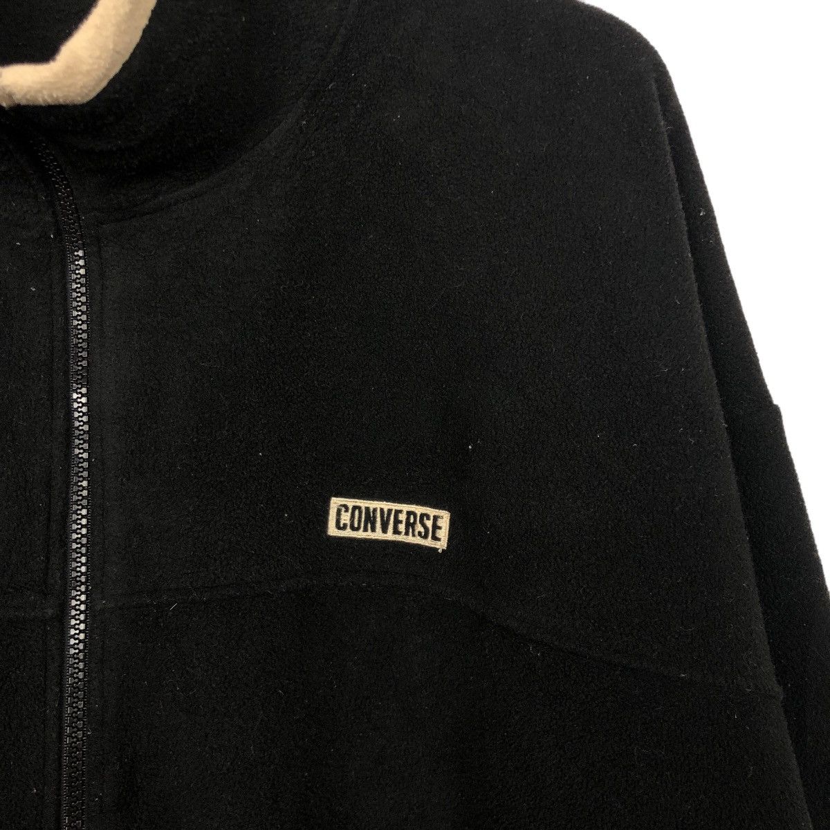 Converse Vintage 90s Converse Fleece Zipper Sweater Jacket Size US XXL / EU 58 / 5 - 4 Thumbnail