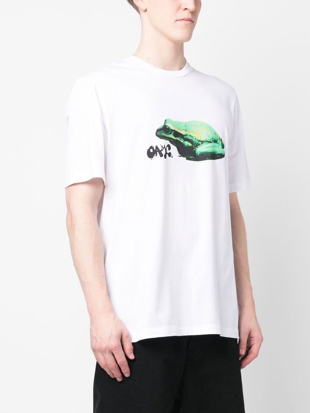 OAMC o1y0225 Logo Crewneck T-Shirt in White Size US XL / EU 56 / 4 - 3 Thumbnail