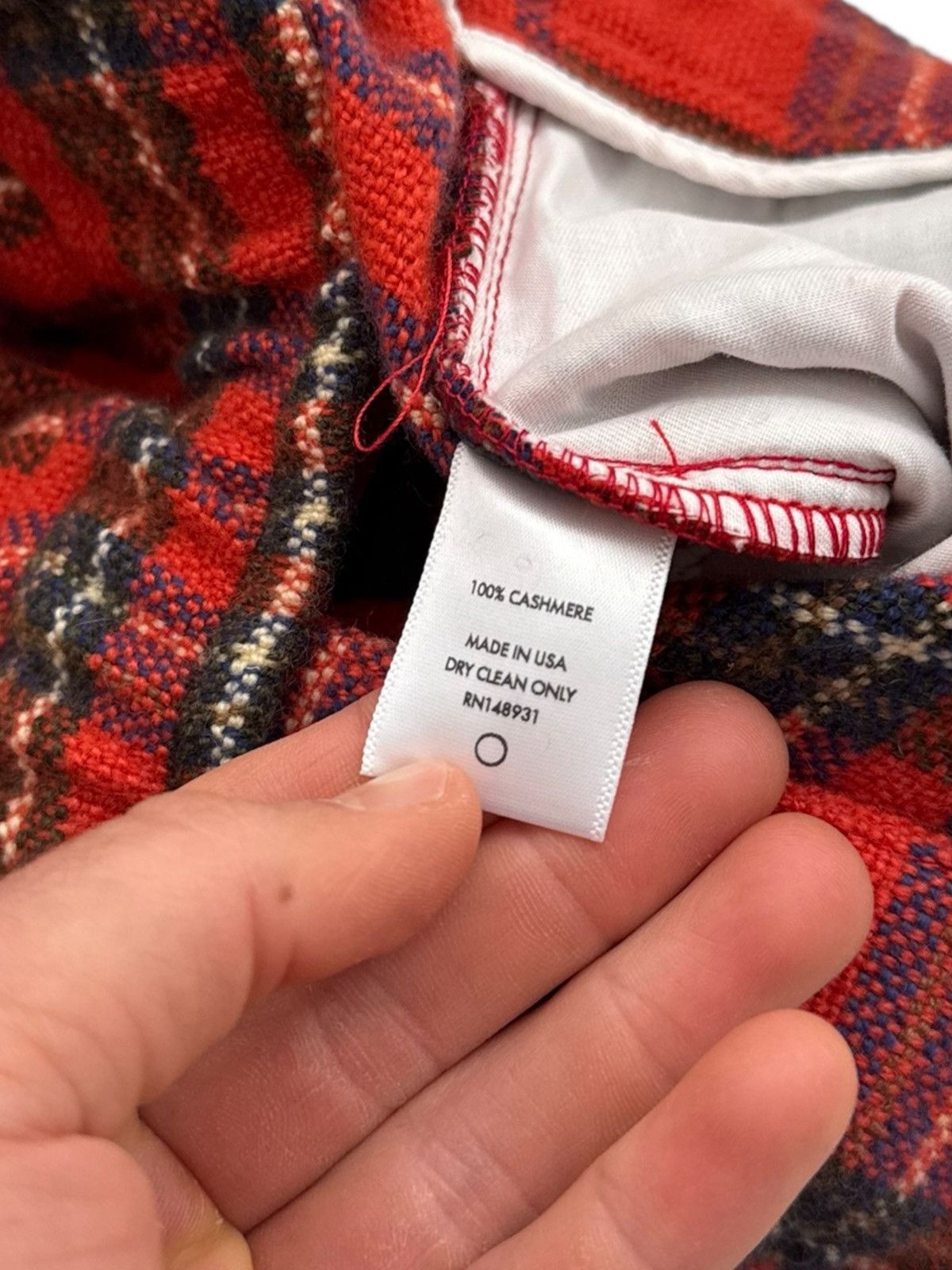 The Elder Statesman $2,795 Cashmere Flame Tartan Lounge Pants Size US 34 / EU 50 - 12 Thumbnail