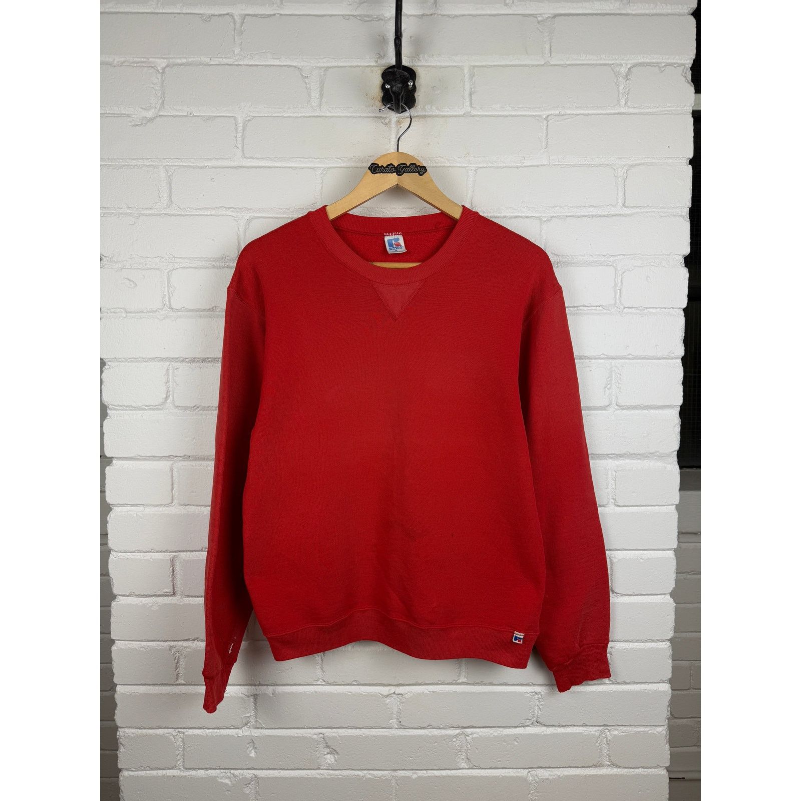 Vintage Vintage 80s/90s Russell Athletic Blank Crewneck Size M Red Size US M / EU 48-50 / 2 - 1 Thumbnail