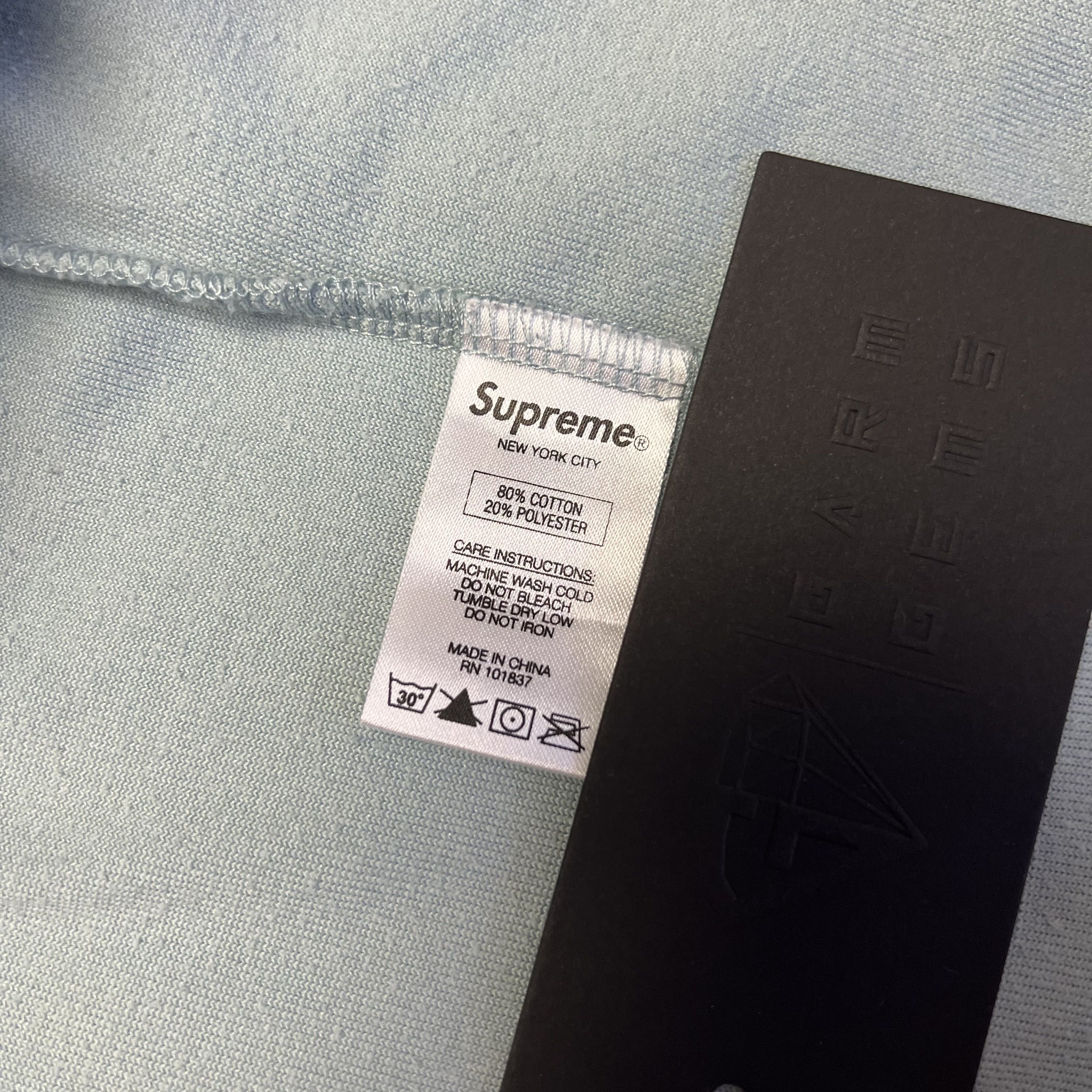 Supreme Supreme Embroidered Velour Quarter Zip Sweatshirt Size US L / EU 52-54 / 3 - 5 Thumbnail