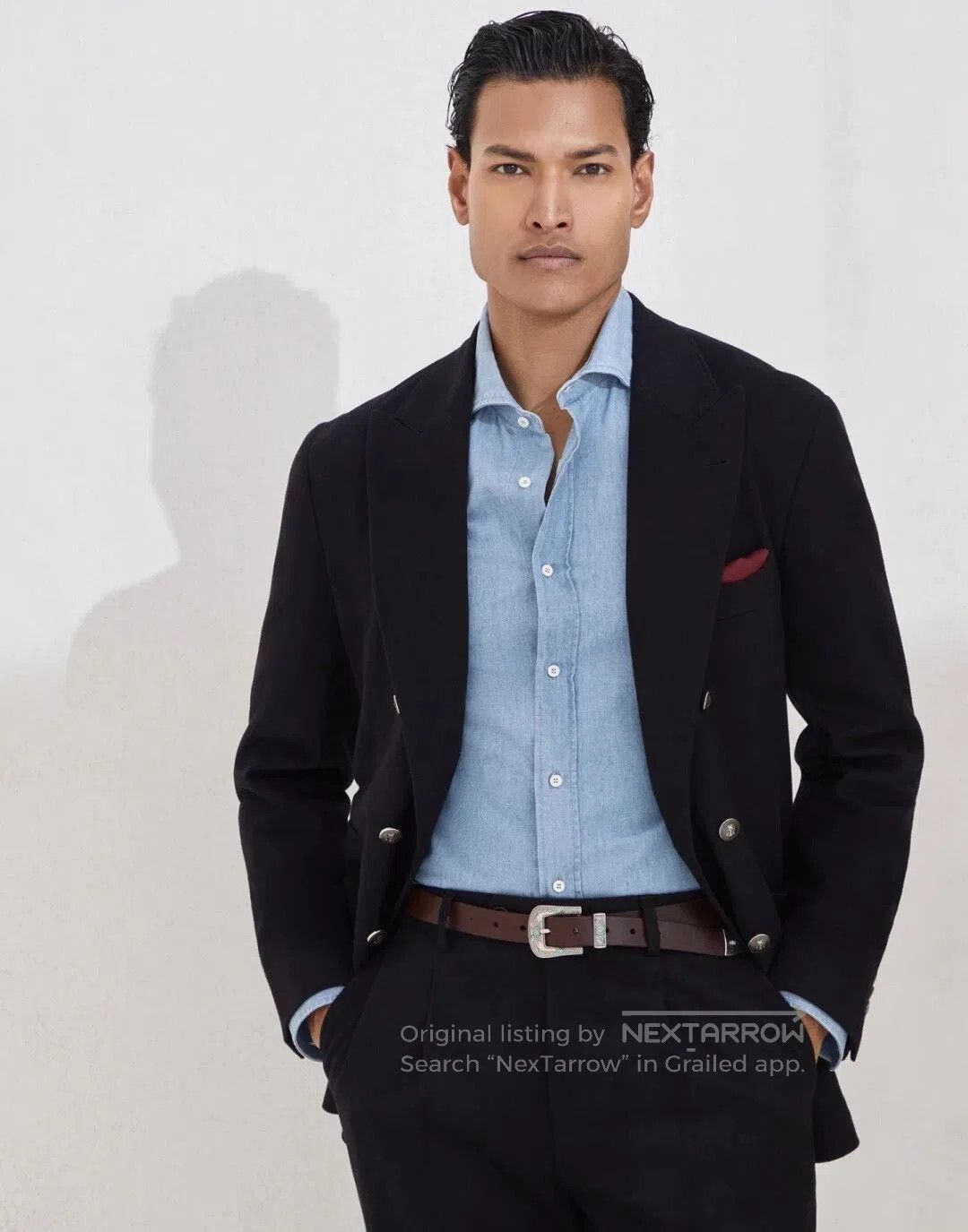 Brunello Cucinelli Brunello Cucinelli Denim Shirt for Fall/Winter. Size US M / EU 48-50 / 2 - 5 Thumbnail