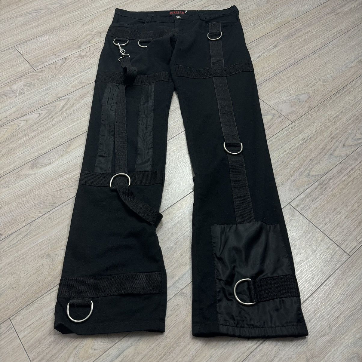 Japanese Brand Crazy Aderlass Bondage Cyber Punk GOA Multiple Belts Jeans Size US 32 / EU 48 - 1 Thumbnail
