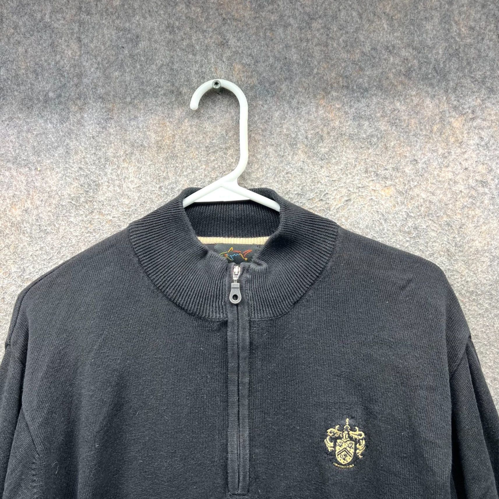 Vintage VINTAGE Greg Norman Pullover Mens M Black 1/4 Zip Sweatshirt Augusta National Golf Shirt Sweater Logo All Seasons Mens Size US M / EU 48-50 / 2 - 7 Thumbnail