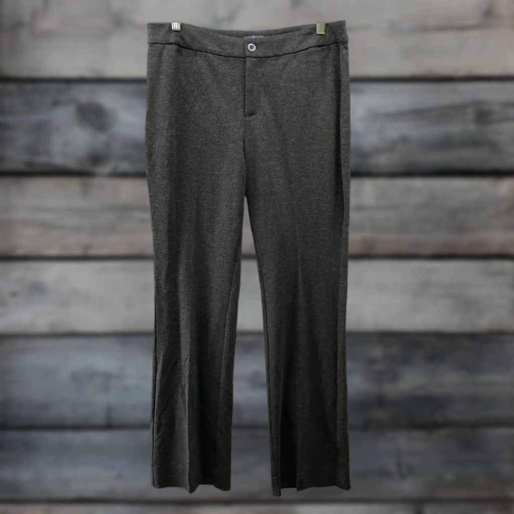 NYDJ NYDJ Ponte Trousers Womens 12P Dark Gray Stretch Bootcut Pants Lift Size 34" / US 12 / IT 48 - 1 Thumbnail