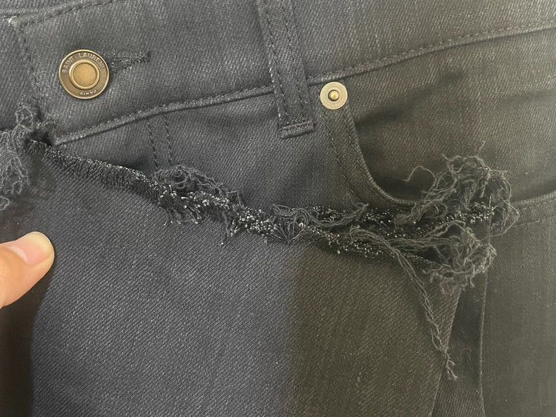 Yves Saint Laurent Saint Laurent 16ss Raw Jeans 2502-Nextarrow Size US 34 / EU 50 - 5 Thumbnail