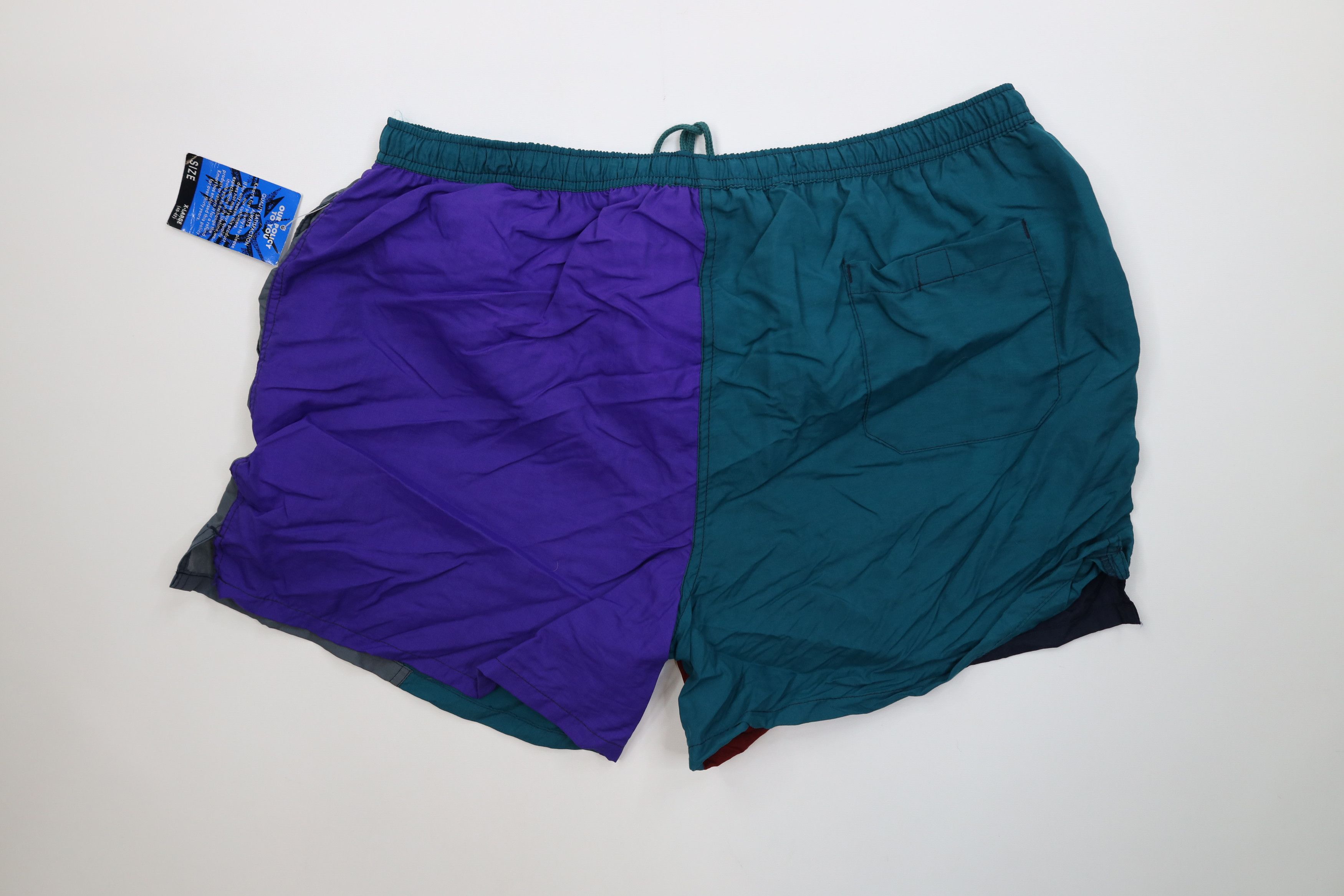 Vintage Deadstock Vintage 90s Streetwear Block Lined Shorts Trunks Size US 36 / EU 52 - 10 Thumbnail